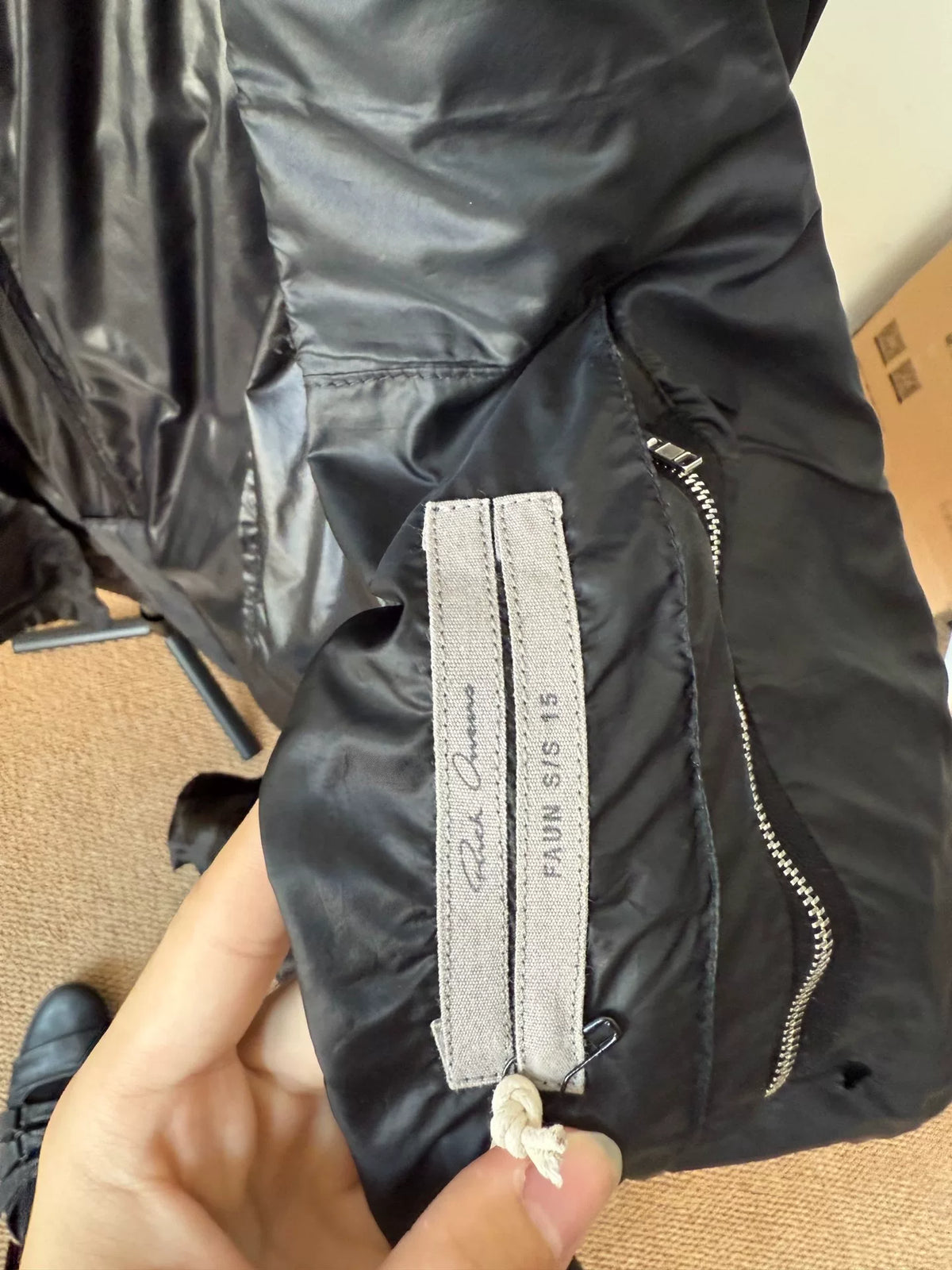 Rick Owens SS15 Faun Double-Breasted Runway Coat