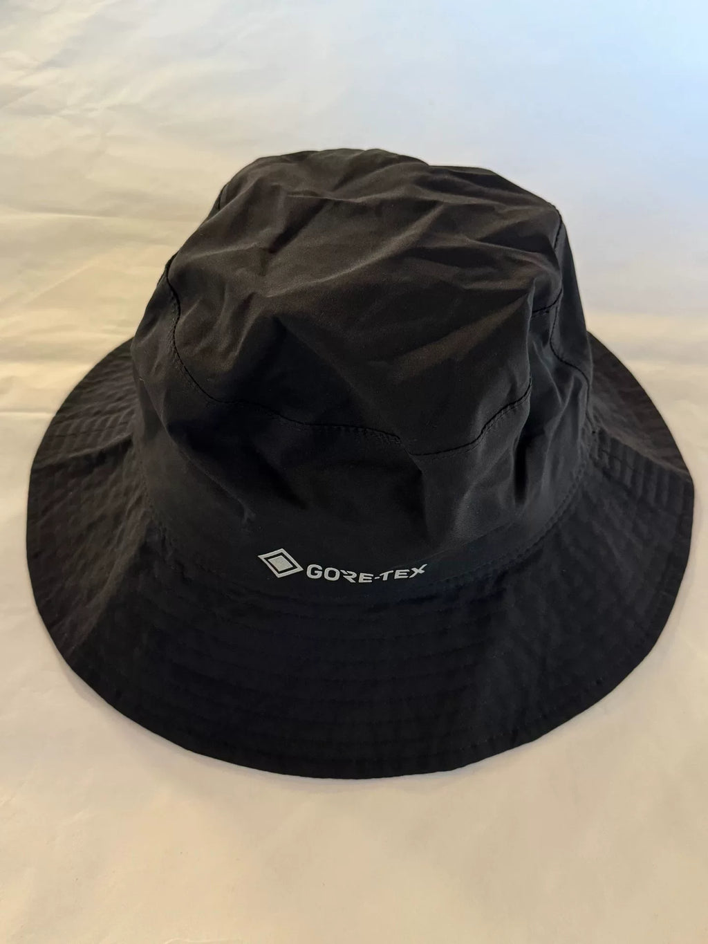 Yohji Yamamoto × New Era Black Gore-tex Signature Logo Fisherman Hat