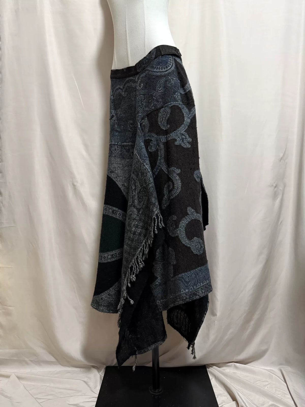 Yohji Yamamoto Noir Totem Wool Skirt