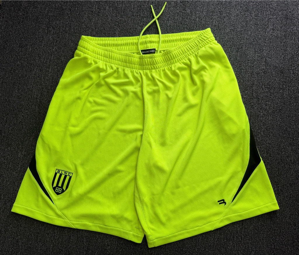 Balenciaga Soccer Shorts Yellow