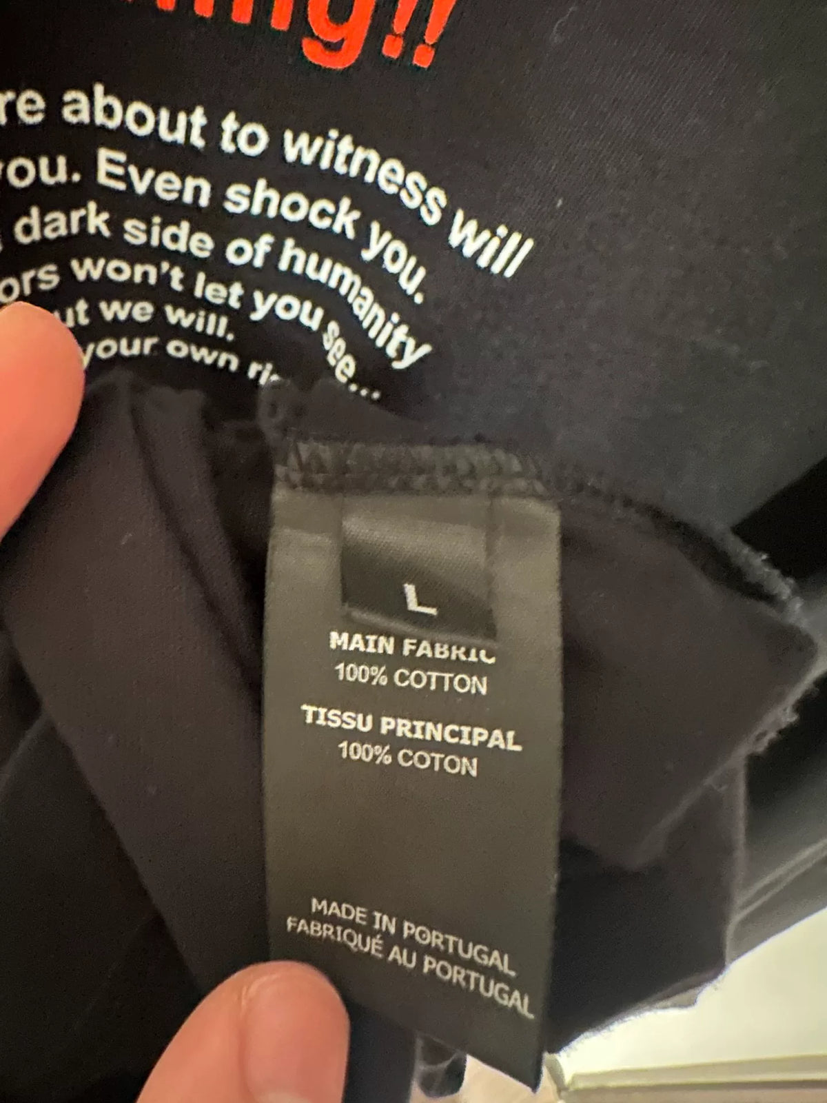 Vetements Warning short-sleeve tee, Dark Web 19AW