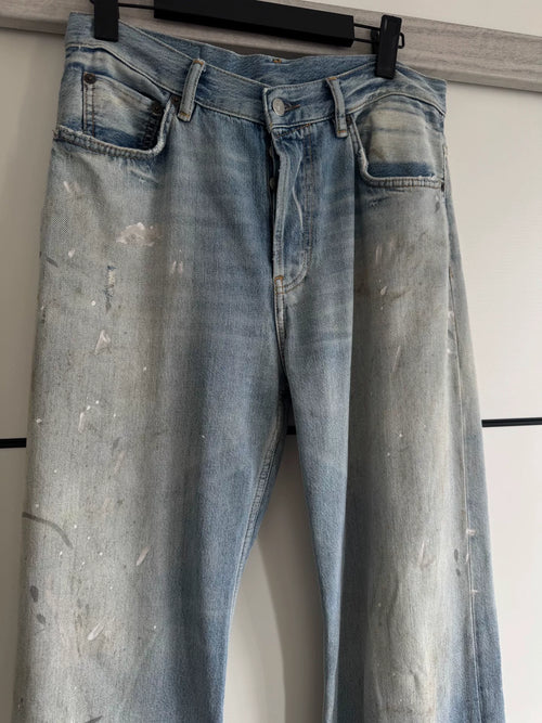 Acne Studios 2021M Blue Splatter Jeans
