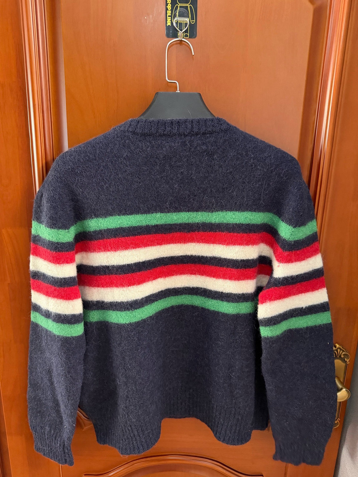 Gucci Contrast-Color Striped Wool Sweater