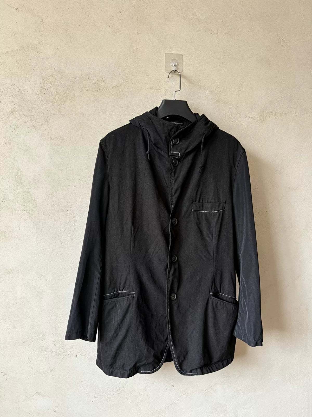 Yohji Yamamoto AW19 Hooded Wool Jacket