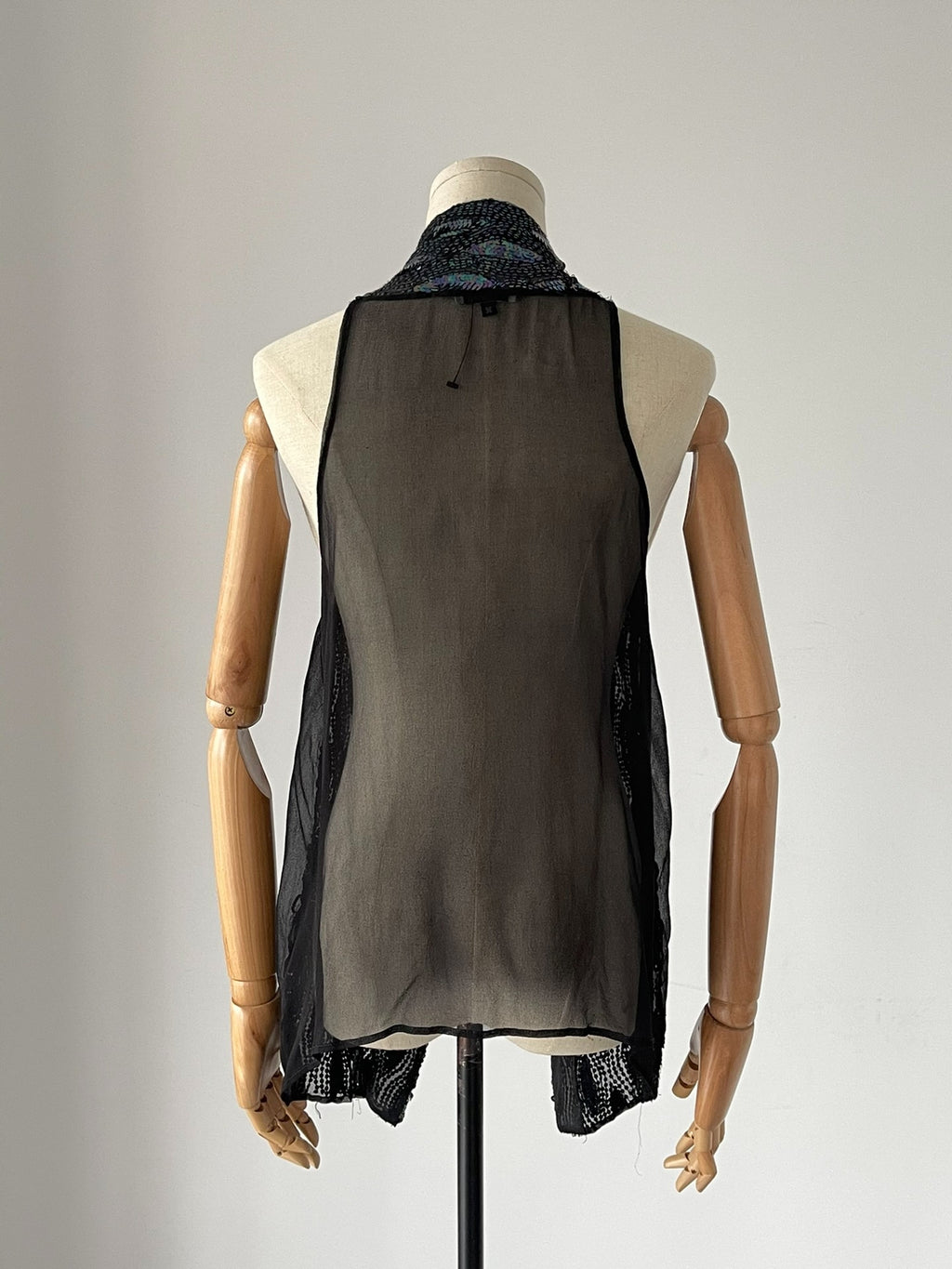 Ann Demeulemeester Scale Shimmer Silk Vest