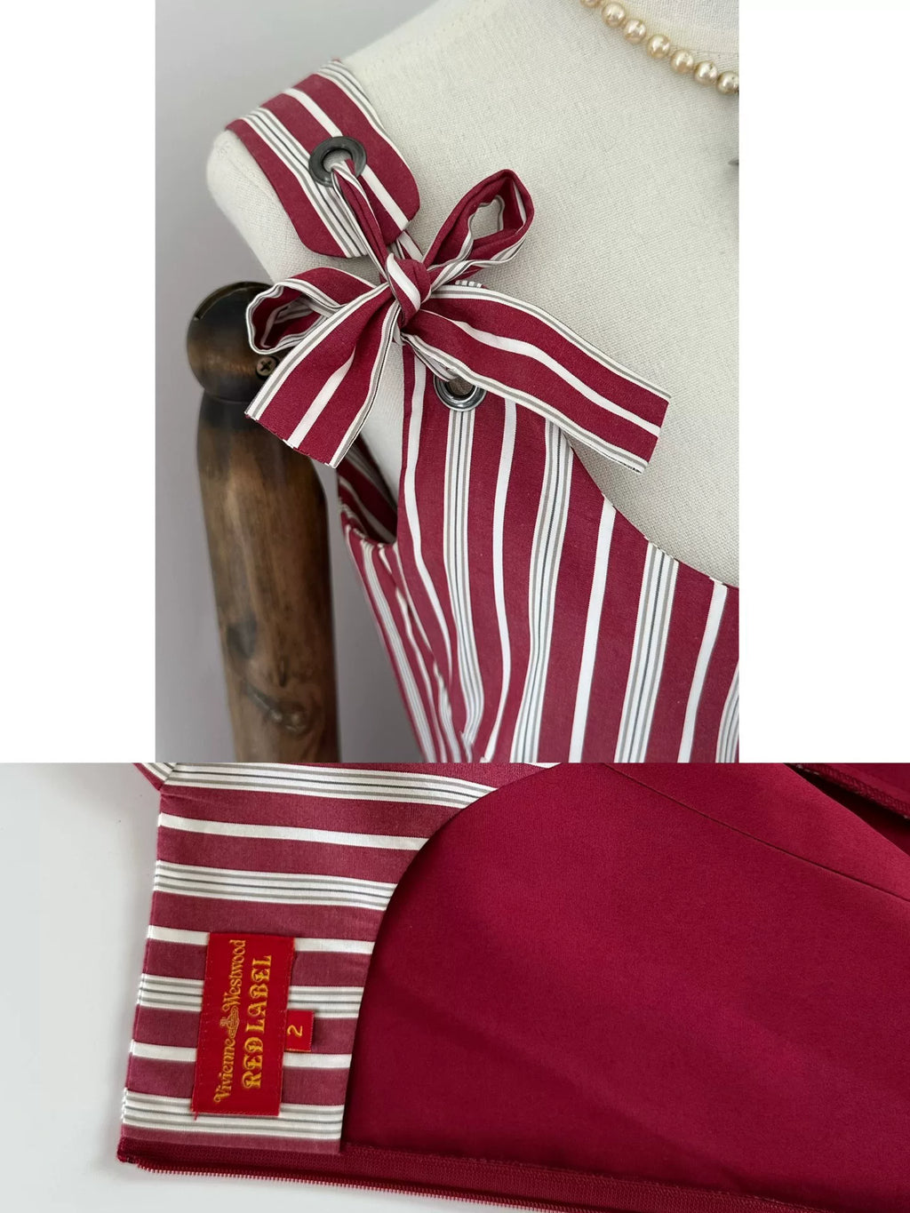 Vivienne Westwood red label mid-length striped dress