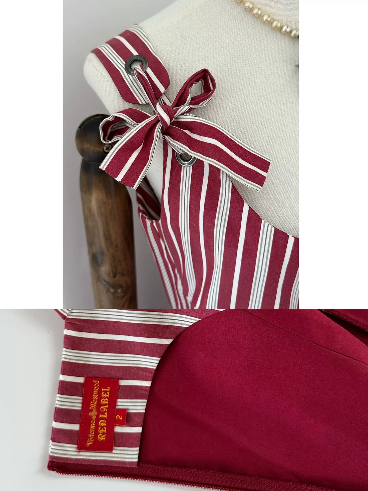 Vivienne Westwood red label mid-length striped dress