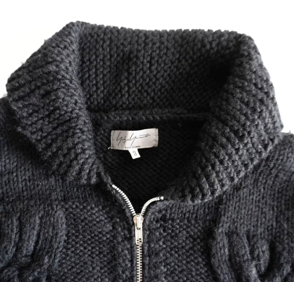 Yohji Yamamoto Wool Zip-Up Jacket