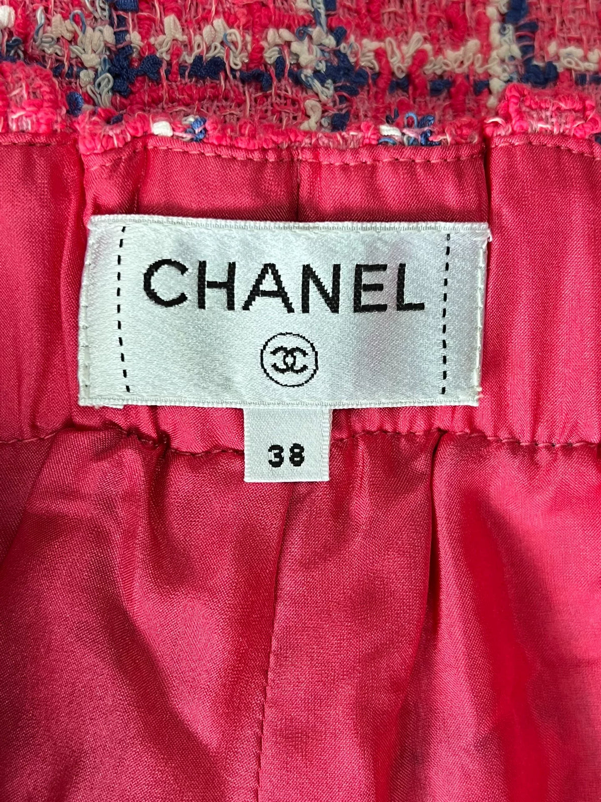 Chanel 24P Pink Tweed Shorts