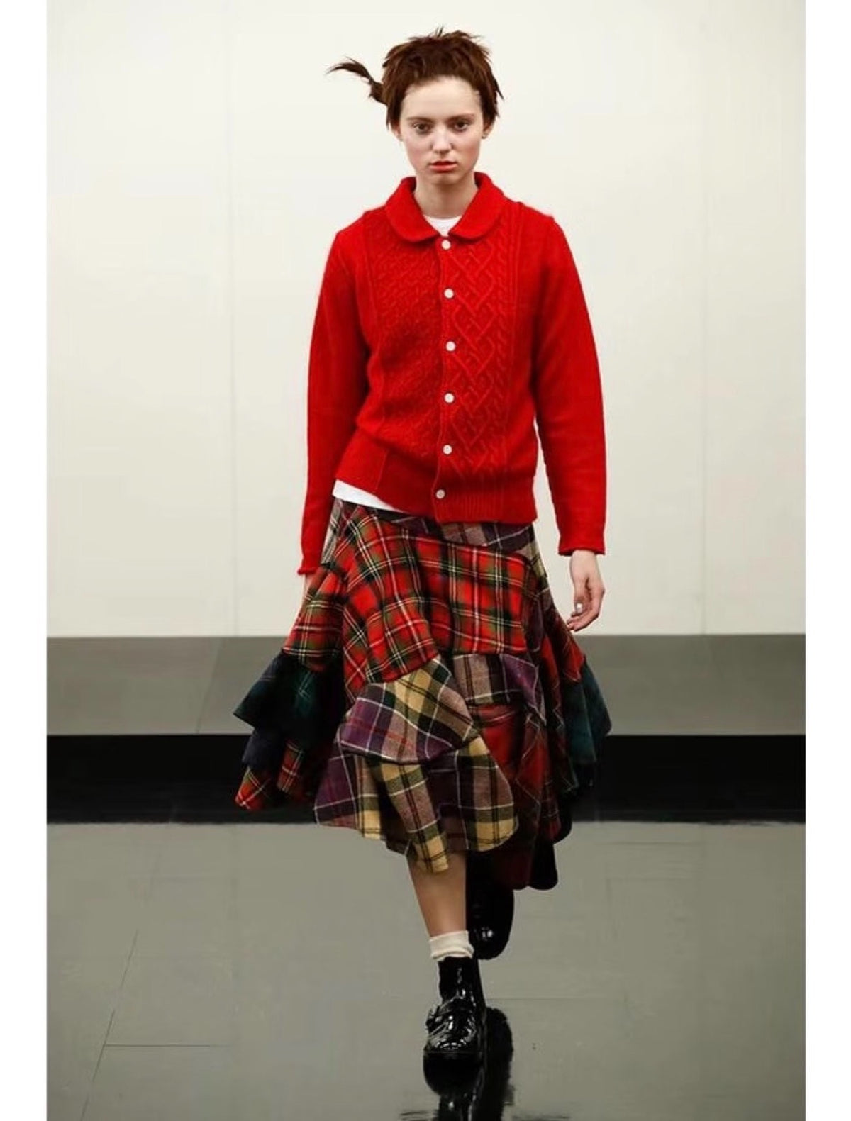 Comme Des Garcons 2017 Midi Wool Skirt