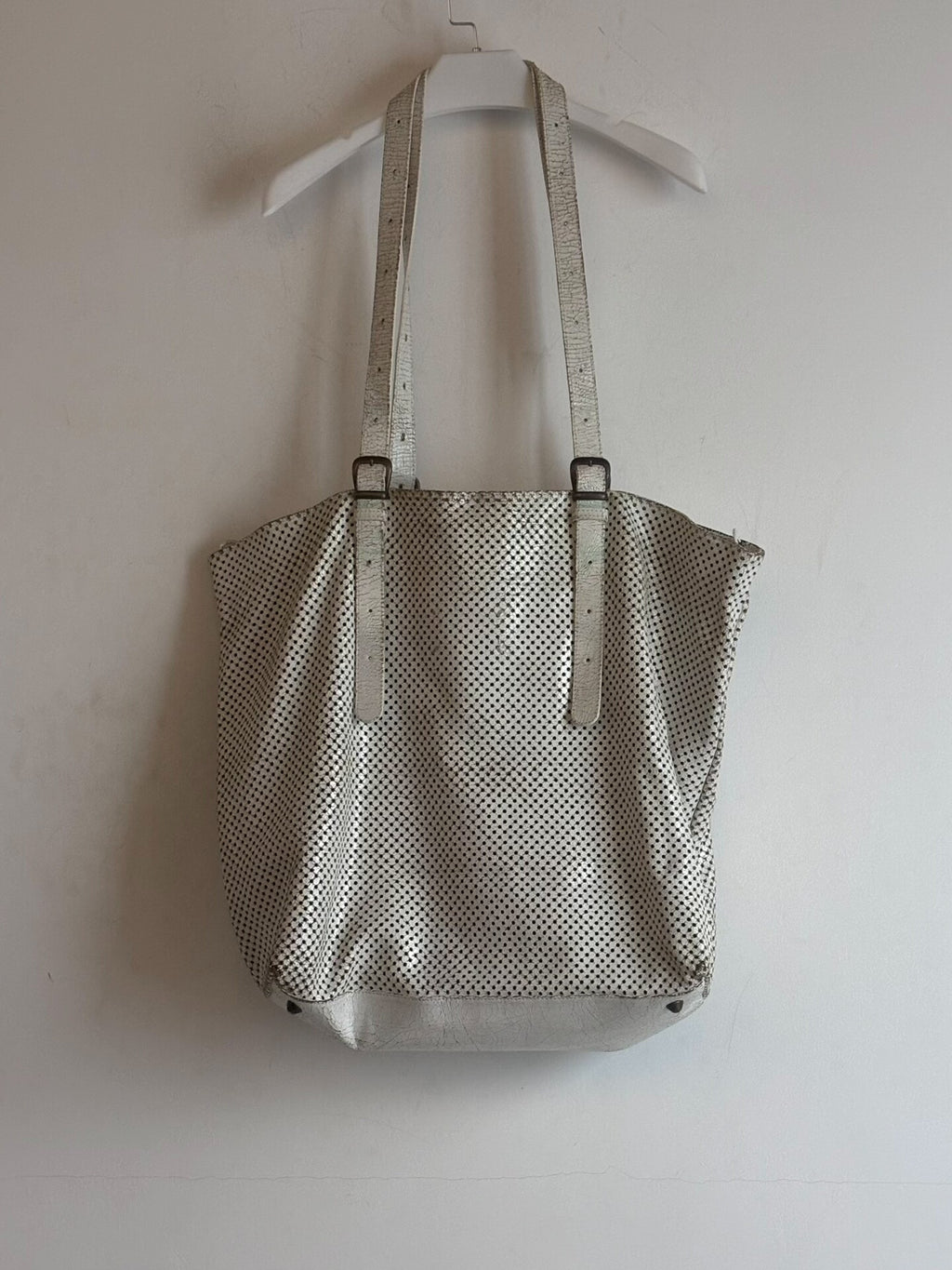 Maison Martin Margiela | SS2009 Paint‑Coated Laser‑Perforated Tote Bag