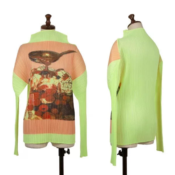 Issey Miyake Vintage Yellow Pleated Top