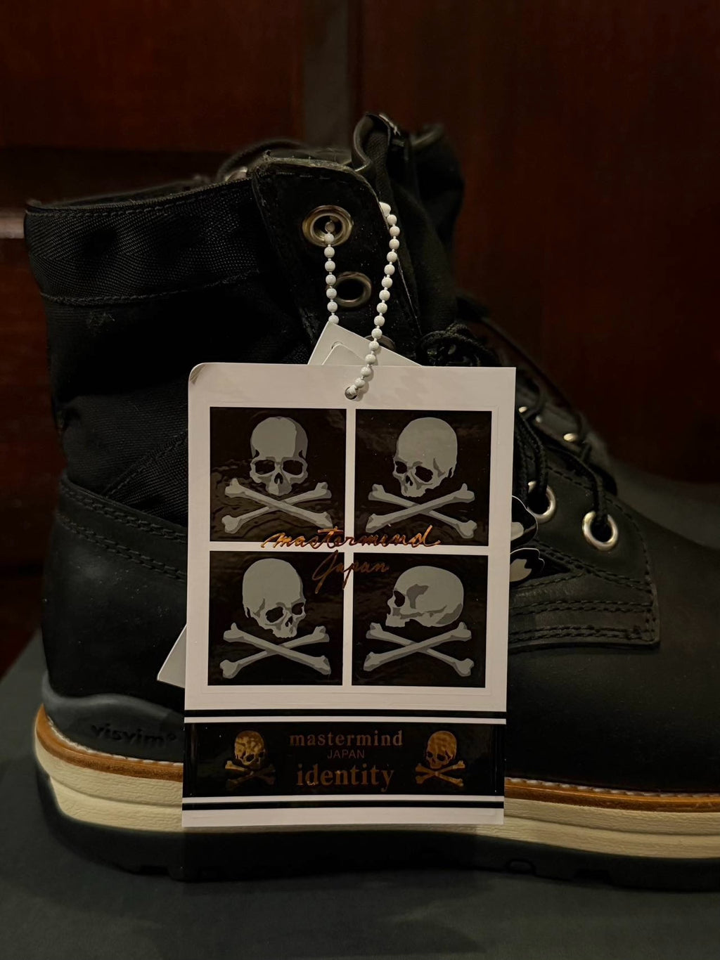 mastermind Japan × VISVIM SS12 Black Identity Hole 73 Cowhide Cotton Boots