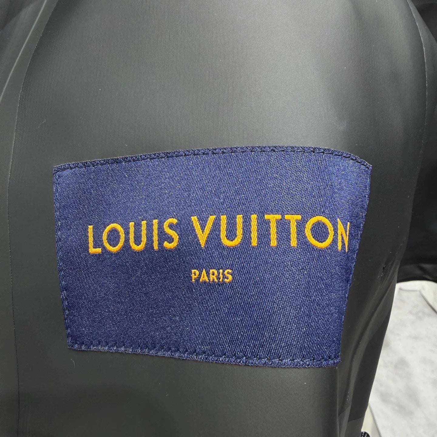 Louis Vuitton Logo Hooded Black Jacket