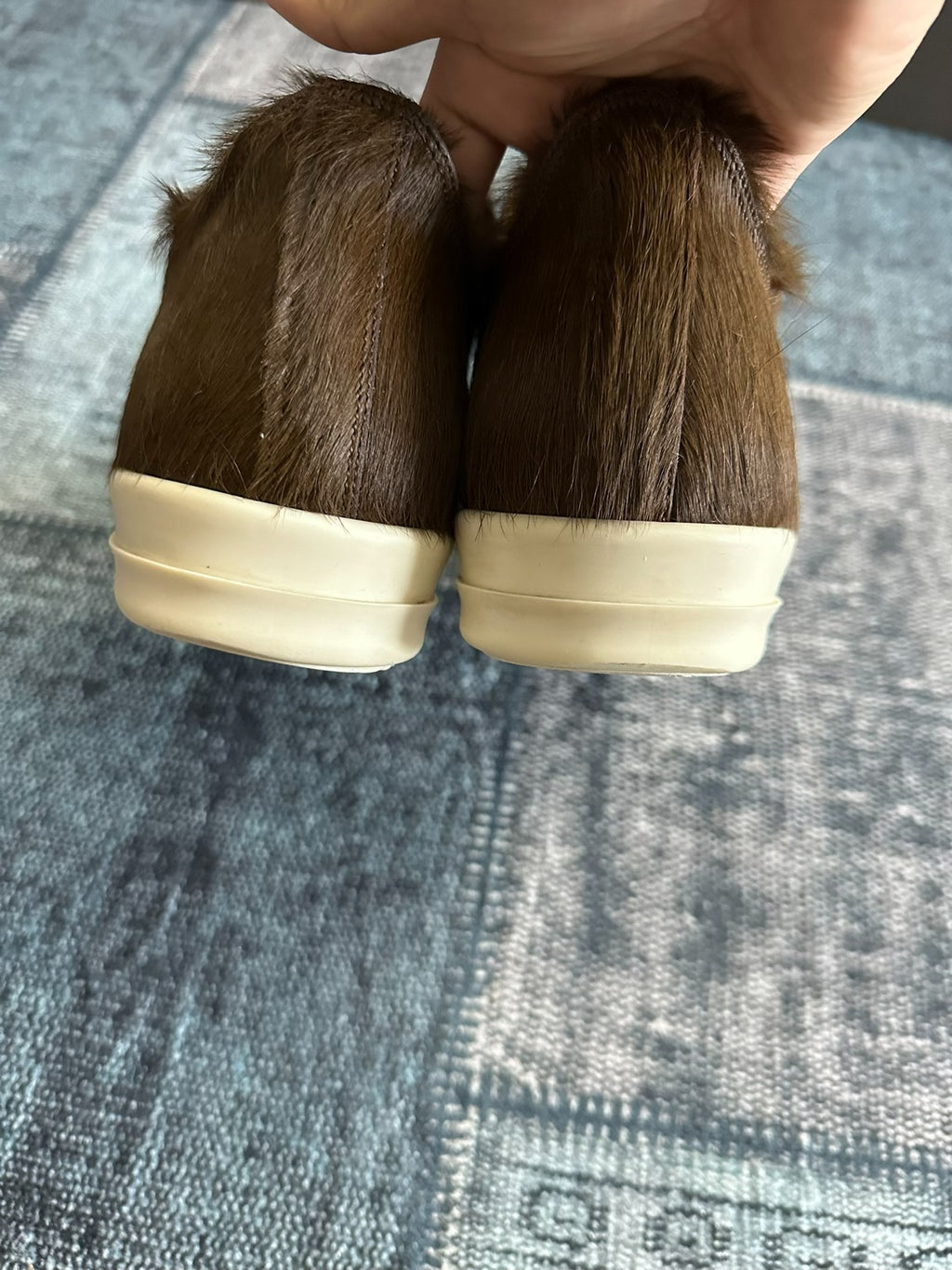 Rick Owens sub-line canvas "Panting" chunky laces Sneakers
