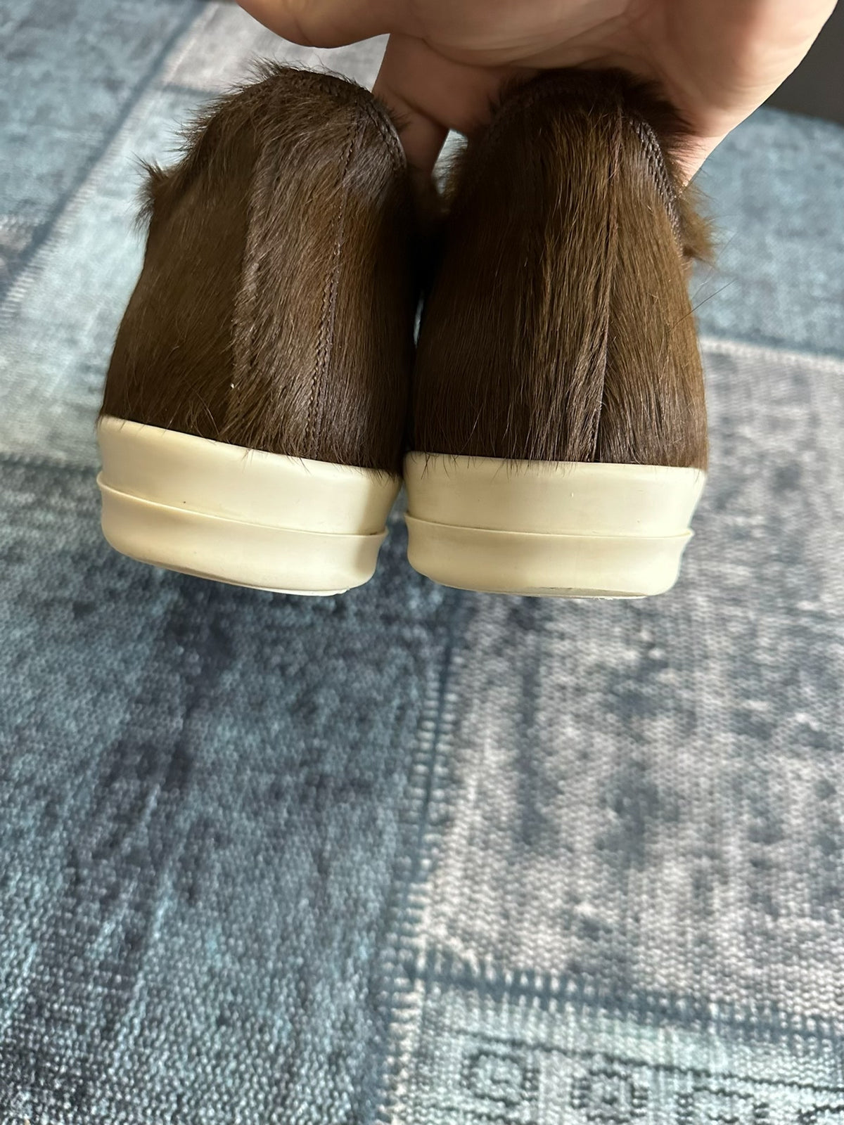 Rick Owens sub-line canvas "Panting" chunky laces Sneakers