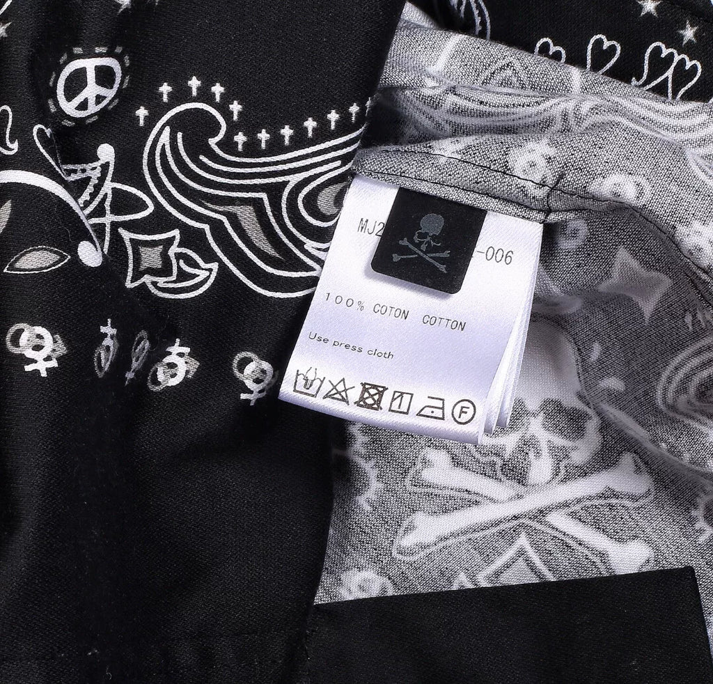 Mastermind Japan Long Sleeve Cotton Bandana Shirt