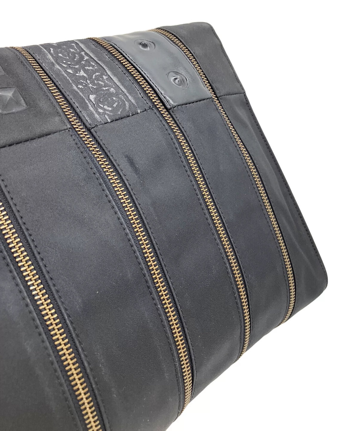 Jean Paul Gaultier Dragon Pattern Zip-Up Crossbody Bag