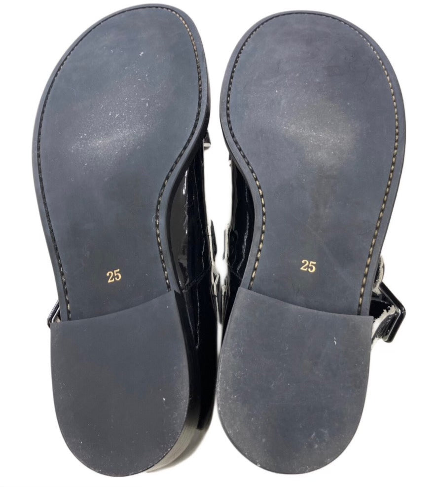 Comme des Garcons Runway Bow Mary Jane Leather Shoes
