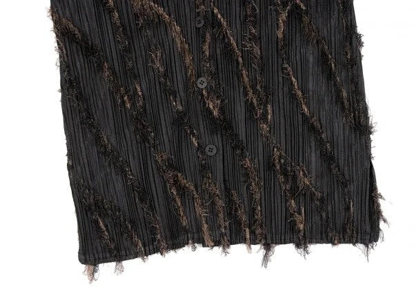 Issey Miyake Fringe Pleated Shirt