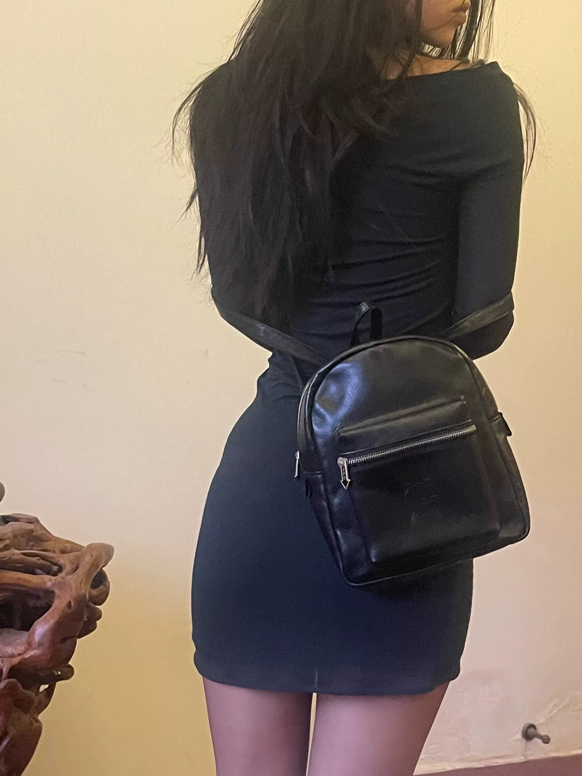 Jean Paul GAULTIER Ball Logo Leather Backpack