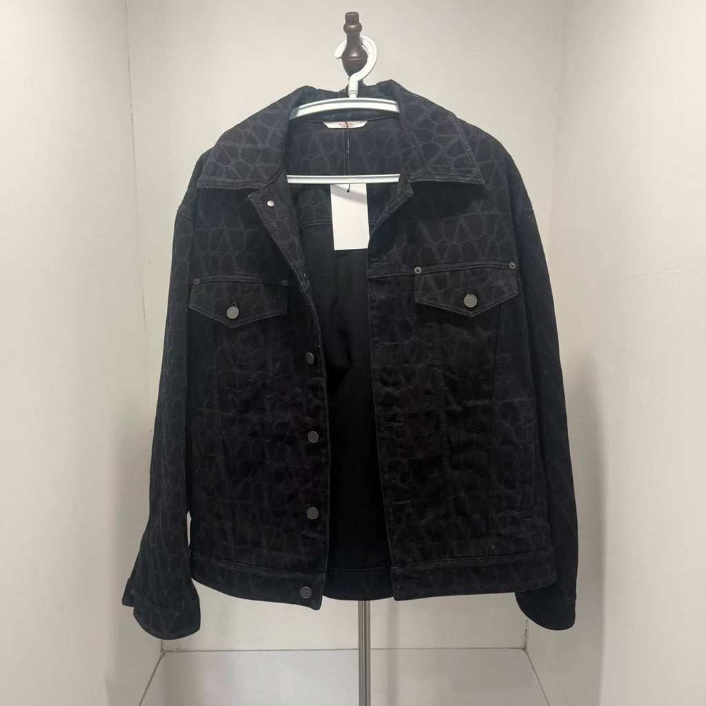 Valentino All-Over Print Denim Jacket