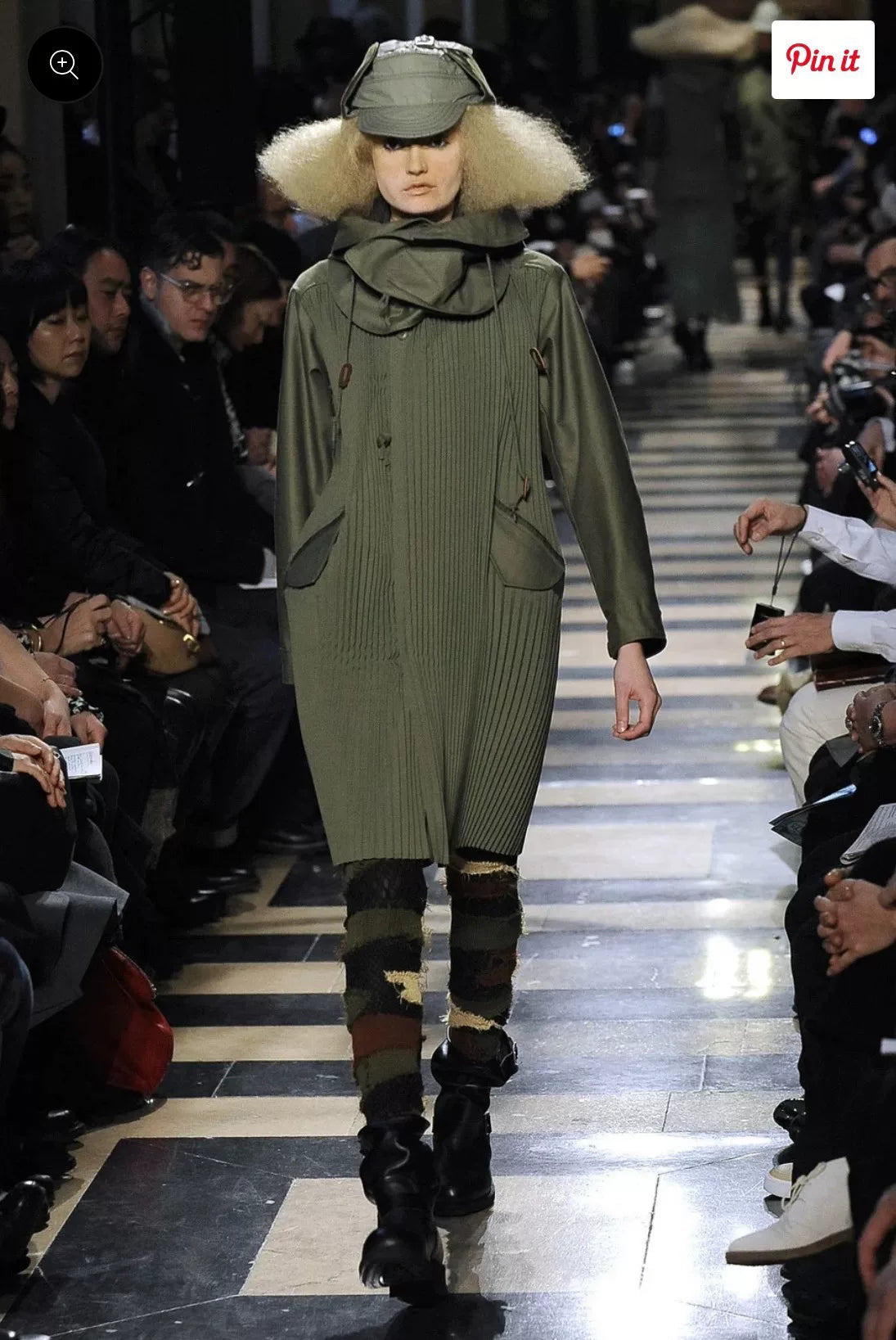 Junya Watanabe Detachable Hood Wrinkle Jacket