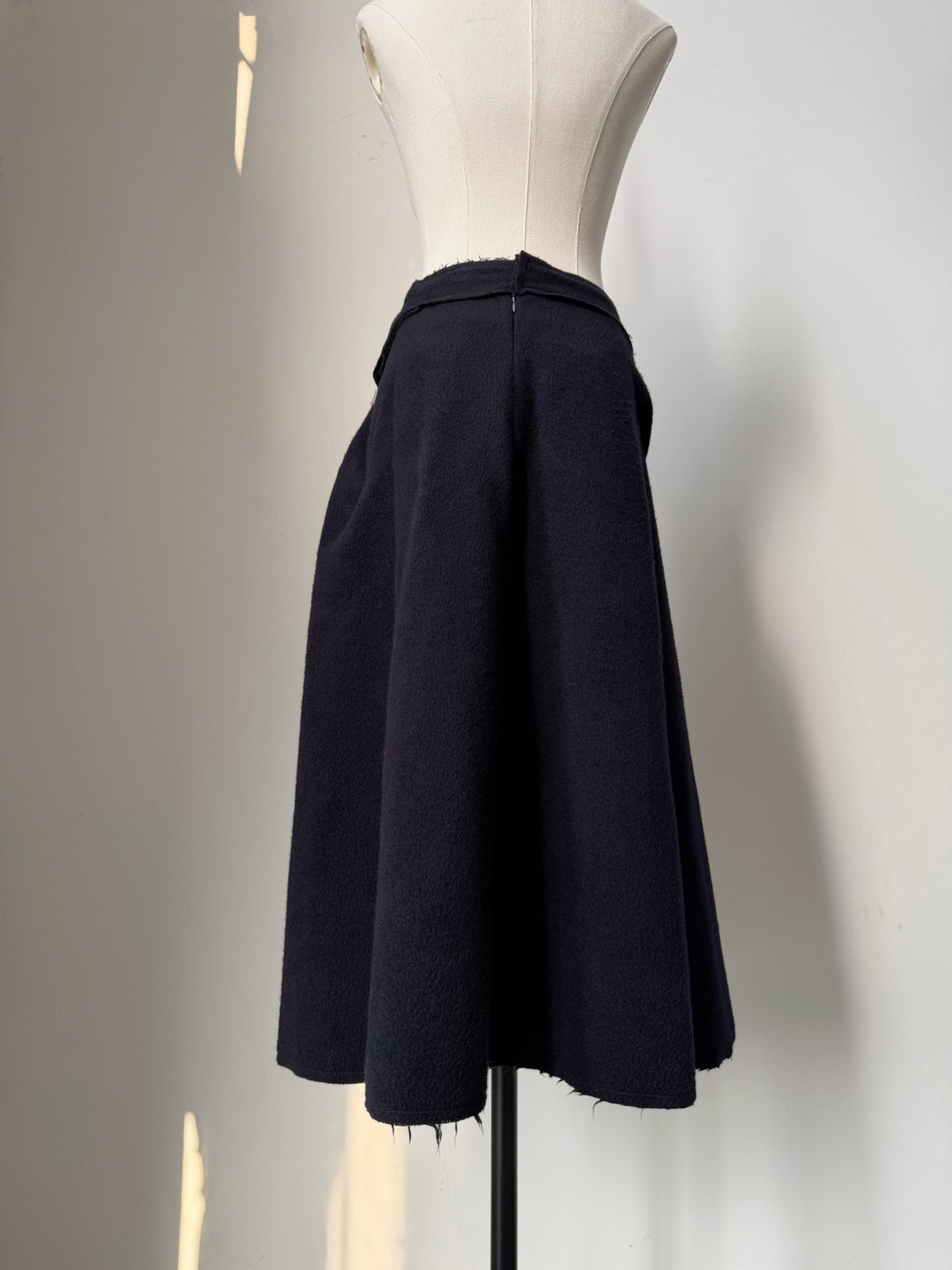 Junya Watanabe Midi Wool Skirt