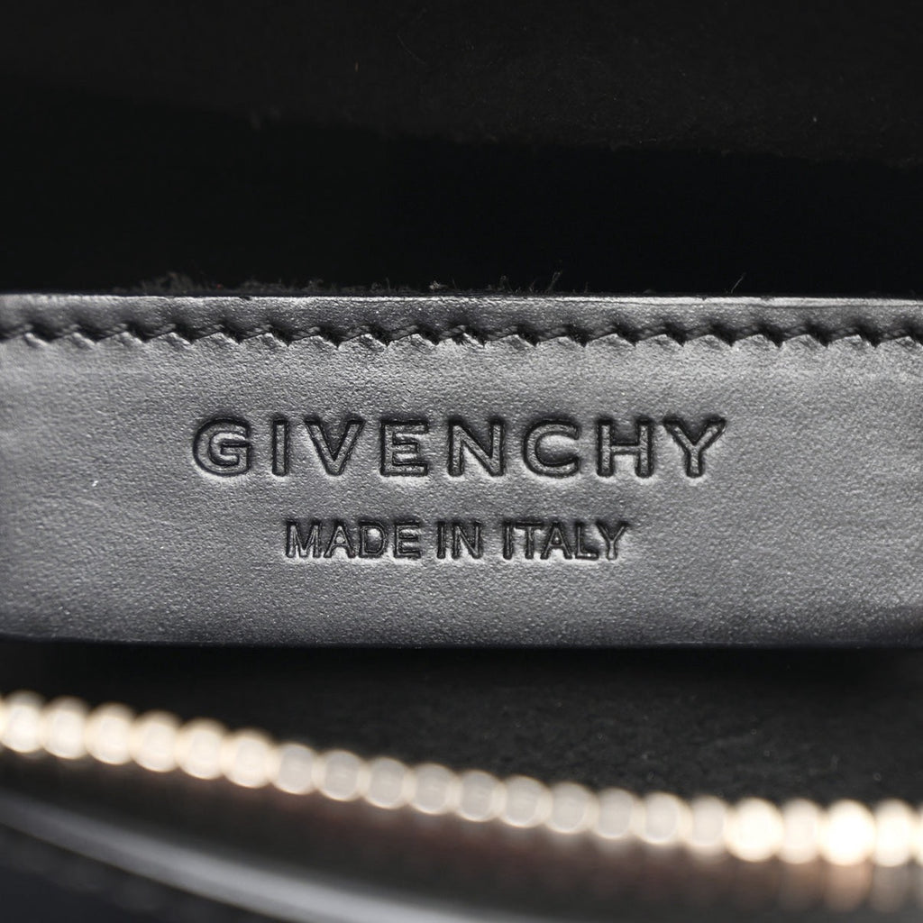 Givenchy Calfskin Star Embossed Micro Lucrezia Black Bag