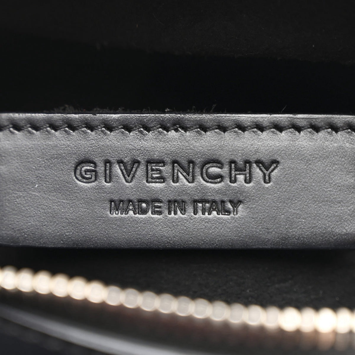 Givenchy Calfskin Star Embossed Micro Lucrezia Black Bag