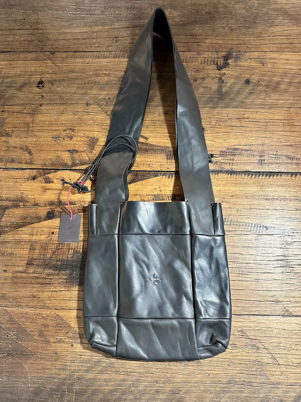 M.A+ FW24 Dark Brown Black Small Tote Bag