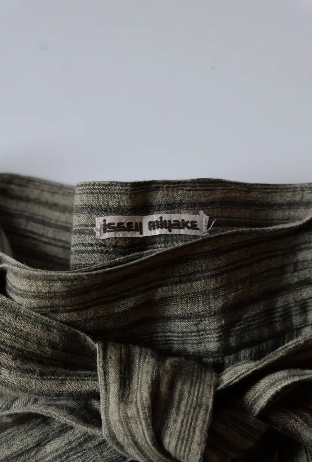 Issey Miyake SS83 Striped Linen Pants