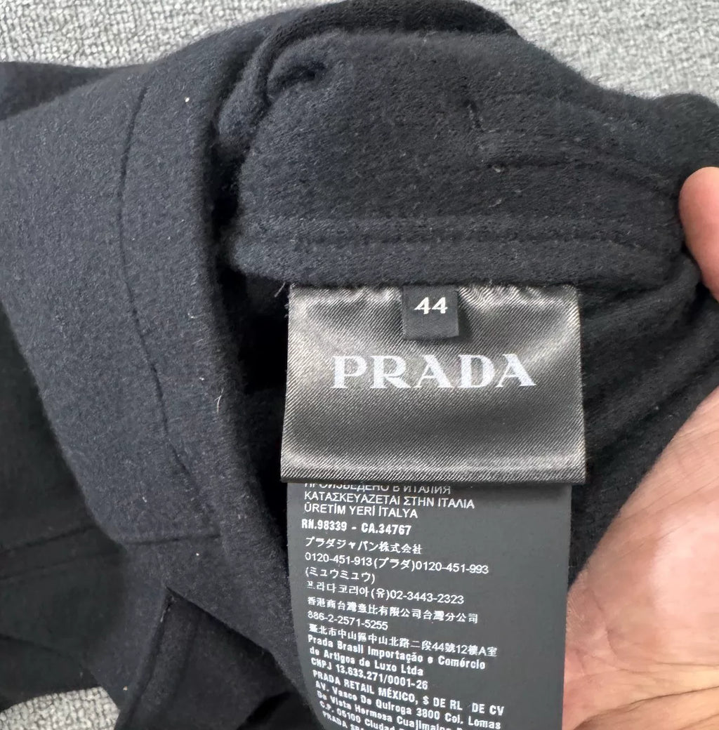 Prada Triangle Logo Wool Workwear Jacket