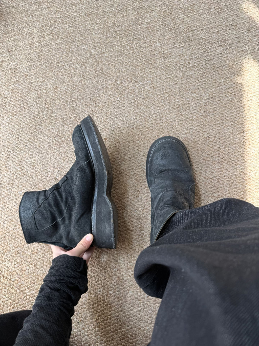 Julius AW16 Suede Military Boots