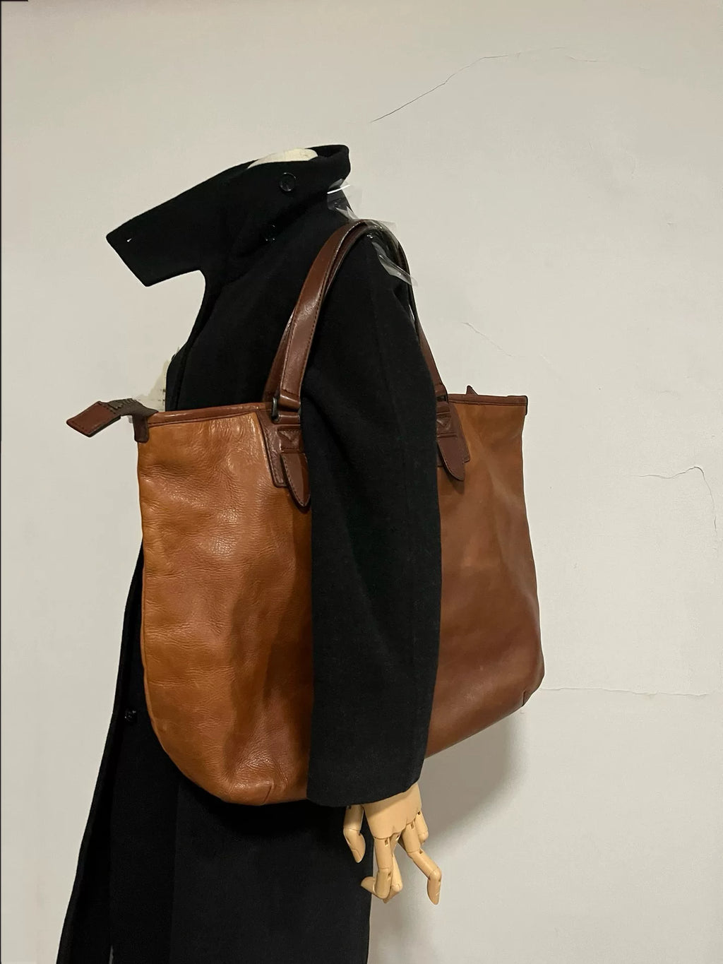 Yohji Yamamoto Brown Tote Bag