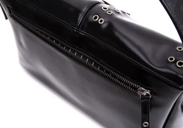 Jean Paul Gaultier Vintage Black Ring Shoulder Bag