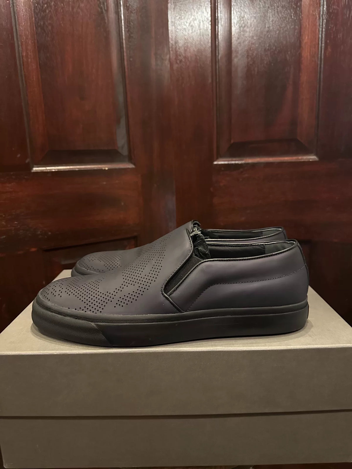 Alexander McQueen Deep Purple 3M Reflective Polka Dot Skull Boots