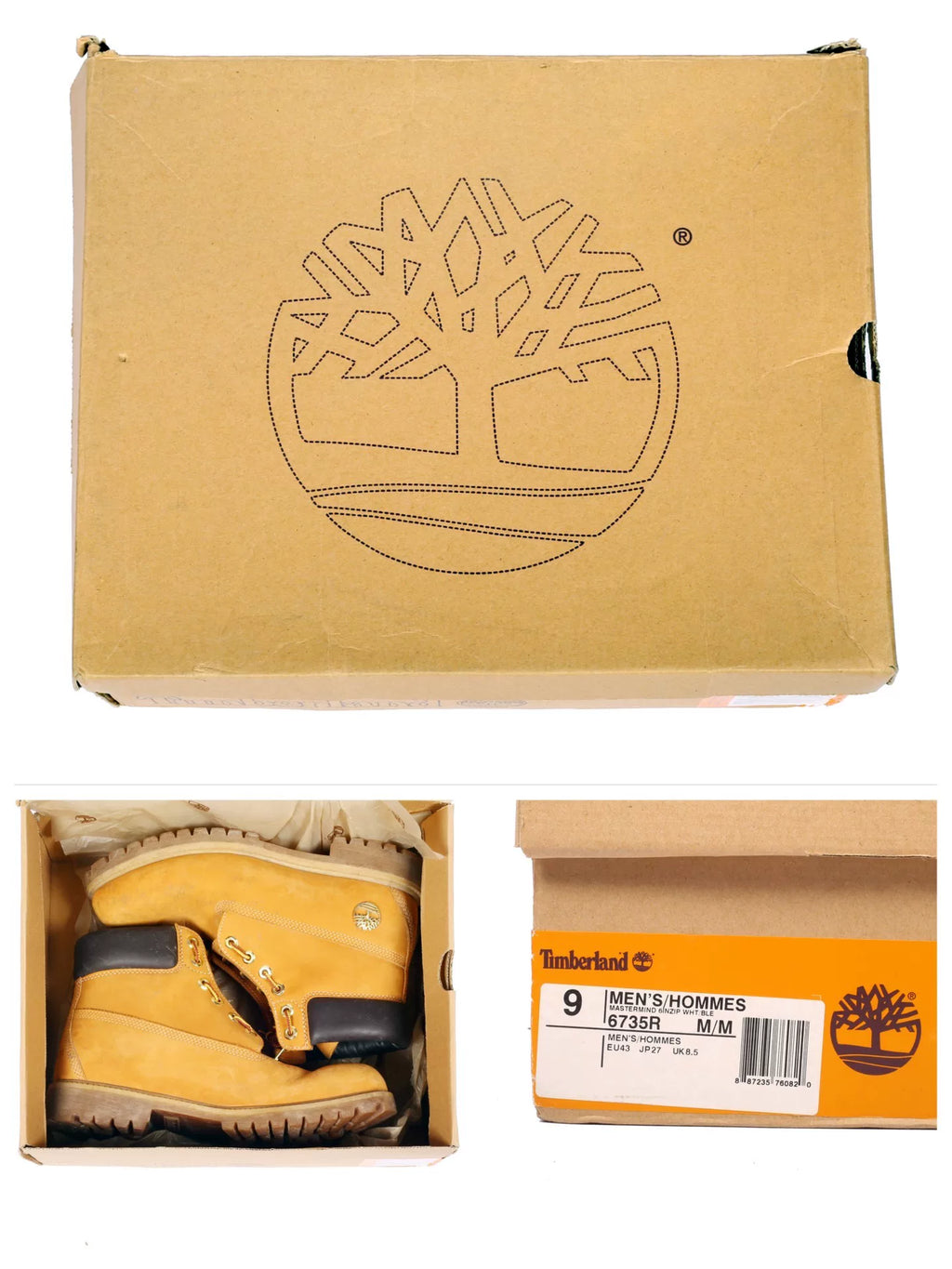 Mastermind Japan × Timberland 6-inch Gen 2 six-hole waterproof yellow boots