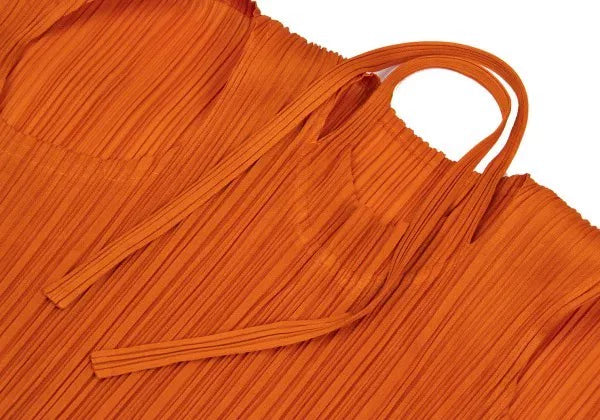 Issey Miyake Vintage Orange Pleated Top