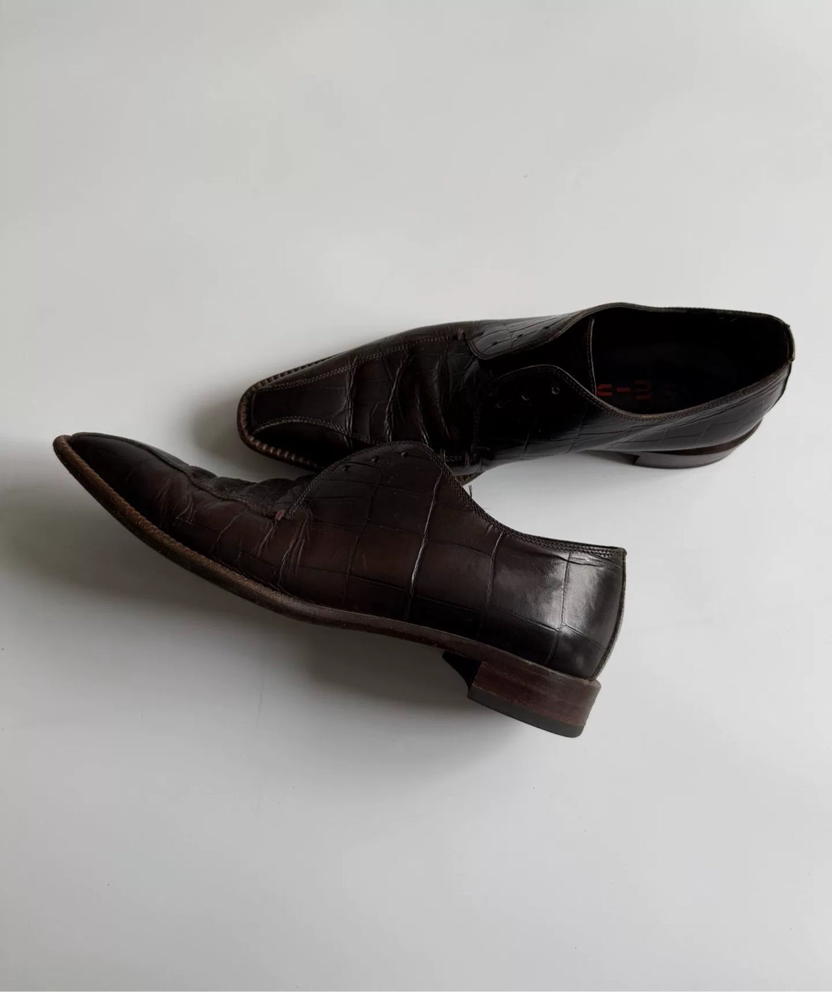 Miu Miu 2000s Pointed-Toe Leather Flats