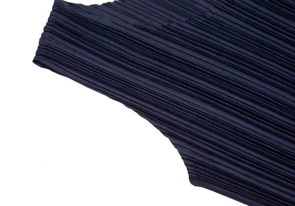 Issey Miyake Vintage Navy Lace Pleated Dress