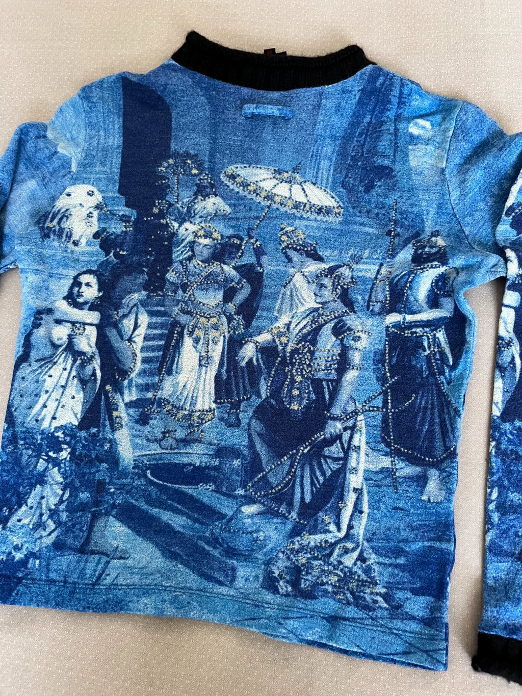 Jean Paul Gaultier printed tattoo top