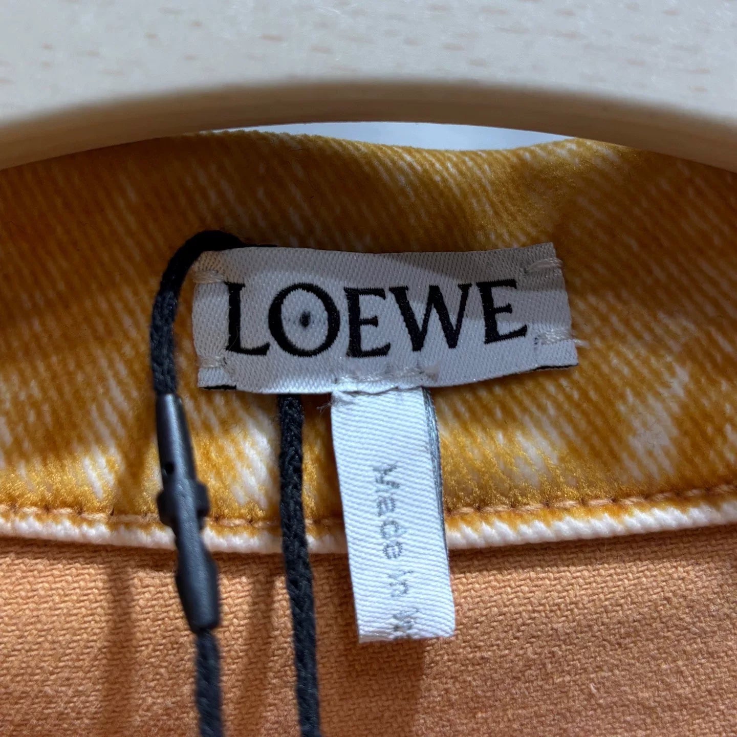Loewe Short Sleeve Polo Shirt Lapel Shirt Leather Patch Shirt