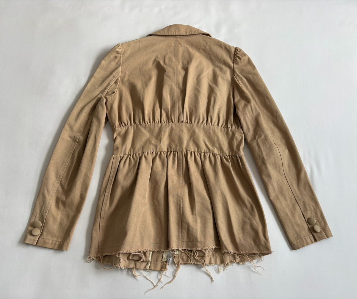 Undercover Vintage Asymmetric Haze Runway Pleated Distressed Jacket