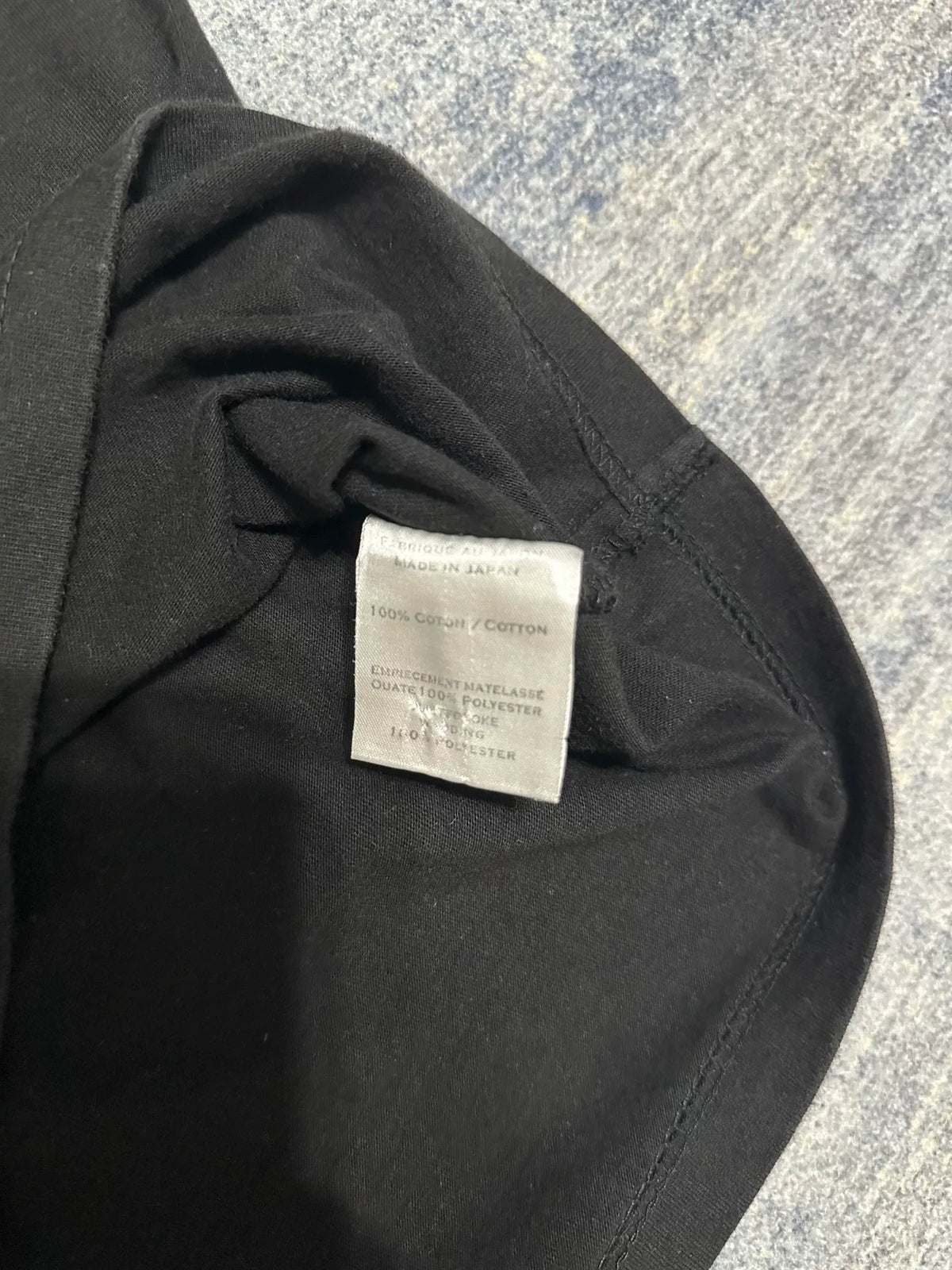 Balmain SS10 Black Biker Pleats T Shirt By Christophe Decarnin