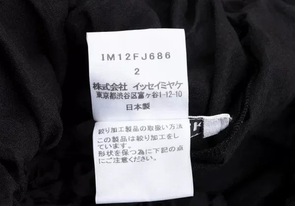 Issey Miyake Vintage Black Pleated Top