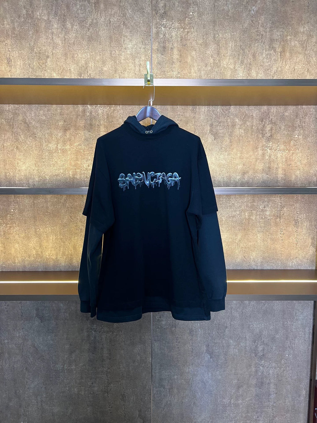 Balenciaga Fake Two‑Piece Hooded Sweater