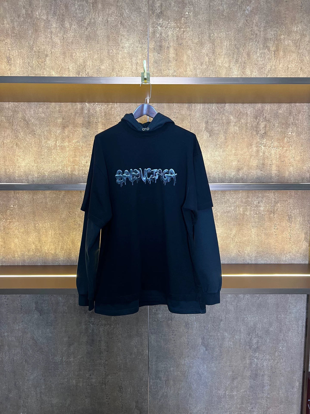Balenciaga Fake Two‑Piece Hooded Sweater