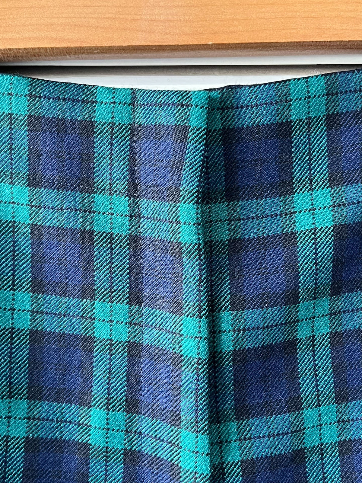 Dior Plaid Wool Green Shorts
