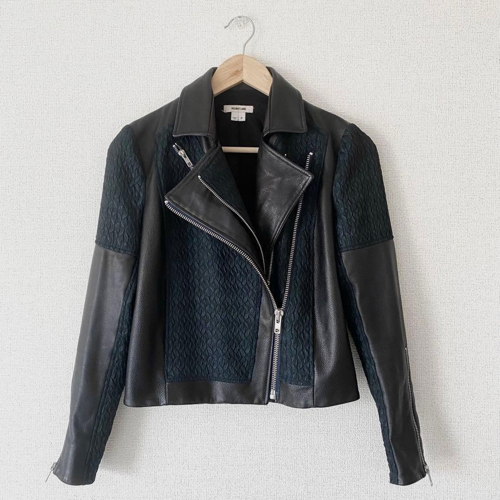Helmut Lang Lambskin Zip-Up Jacket